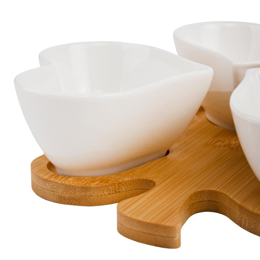 Набір піал Elisey Смак життя на бамбуковій підставці d 17 см 3 шт. Білий (4004-007) - фото 2 Набір піал Elisey Смак життя на бамбуковій підставці d 17 см 3 шт. Білий (4004-007) - фото 2