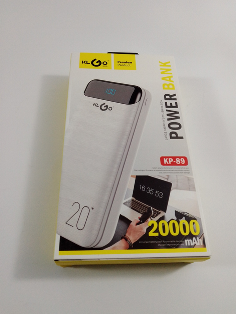 Зарядка портативная KLGO KP-89 20000 mAh