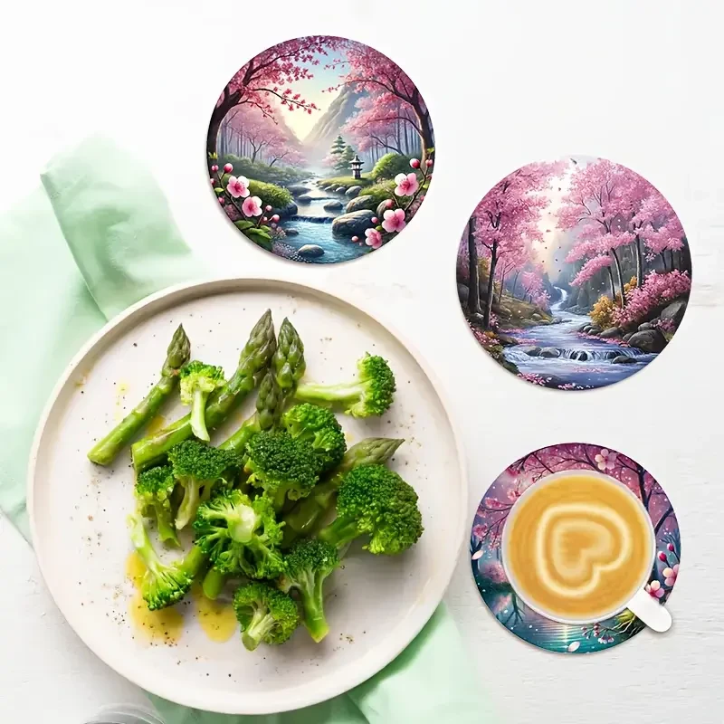 Набор деревянных подставок под чашки Сакура 6 шт. - фото 4 Набор деревянных подставок под чашки Сакура 6 шт. - фото 4