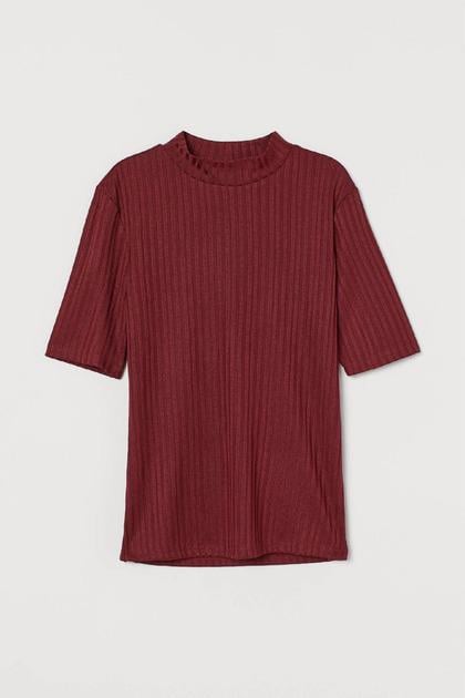 Топ H&M S Бордовый (760123П)