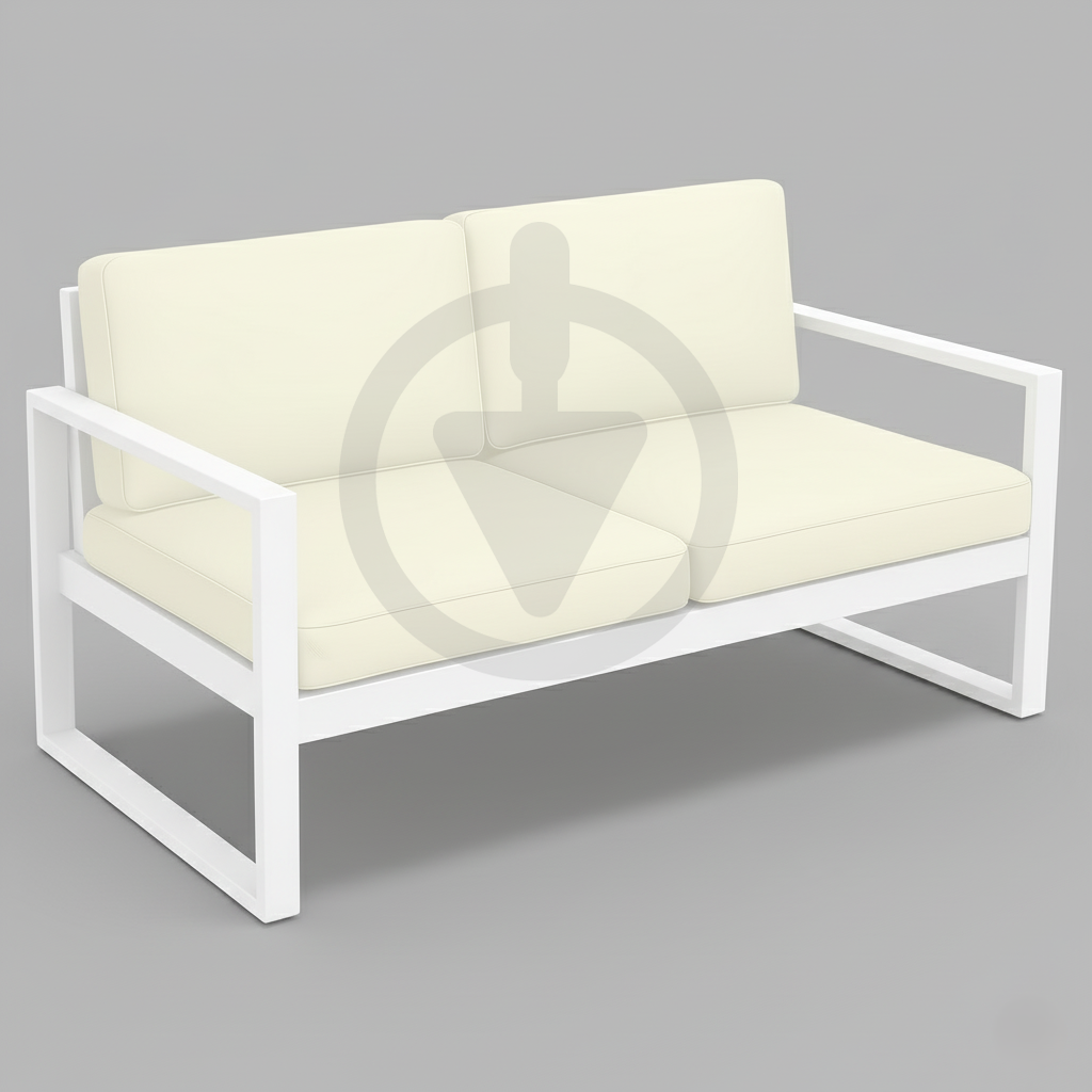 Диван металевий AVVS tech Бостон вуличний лофт з підлокітниками рогожка 160 см Бежевий/Білий (30067119) - фото 1 Диван металевий AVVS tech Бостон вуличний лофт з підлокітниками рогожка 160 см Бежевий/Білий (30067119) - фото 1