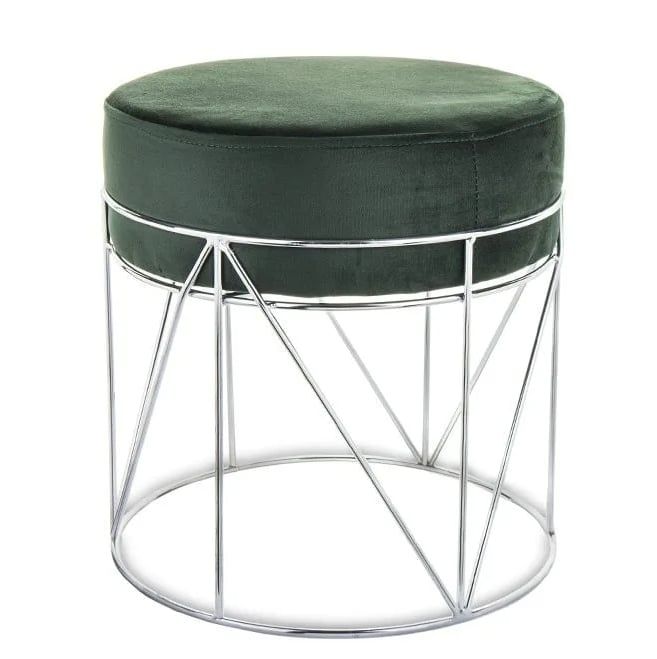 Пуфик Flora на металлическом каркасе Зеленый (34053) Пуфик Flora на металлическом каркасе Зеленый (34053)