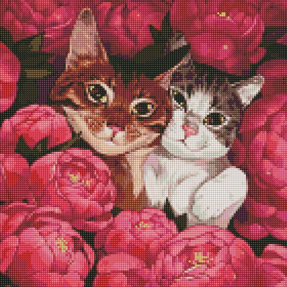 Алмазная мозаика Идейка Пушистые друзья 40x40 см (AMO7259)