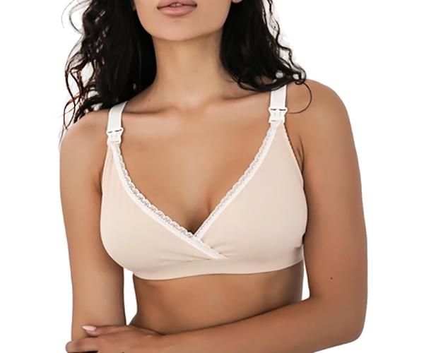 Бюсгалтер для кормления хлопок р. 80 C-D Бежевый
