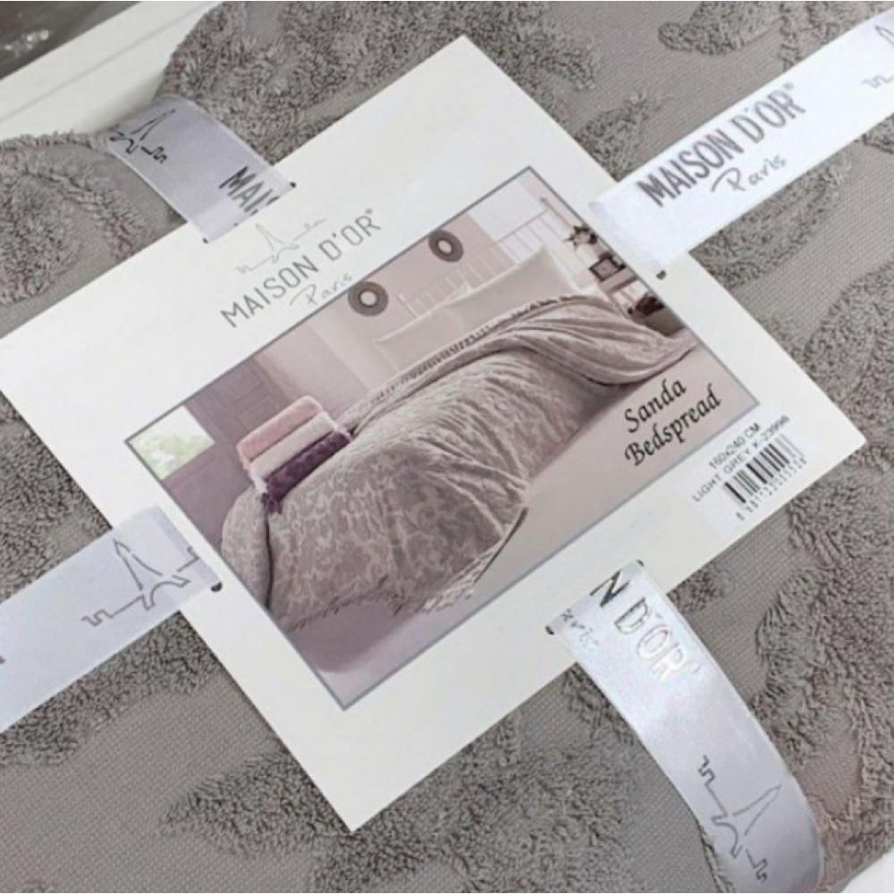 Простынь махровая Maison D'or Sanda полуторная 160x240 см Light grey (2000022264853) - фото 2 Простынь махровая Maison D'or Sanda полуторная 160x240 см Light grey (2000022264853) - фото 2