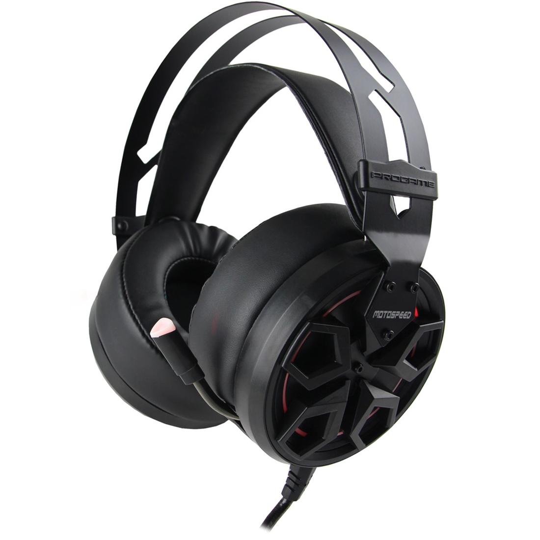 Наушники Motospeed H60 LED USB 50 мм Virtual 7.1 Black (mth60)