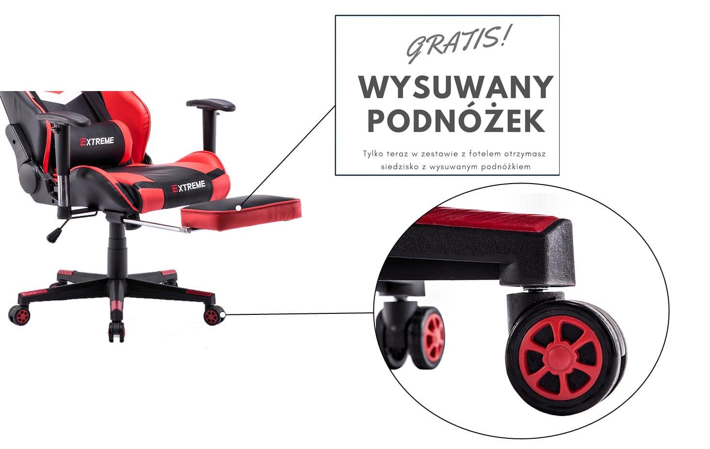 Кресло компьютерное геймерское Extreme Zero Черный/Красный (10629789) - фото 10 Кресло компьютерное геймерское Extreme Zero Черный/Красный (10629789) - фото 10