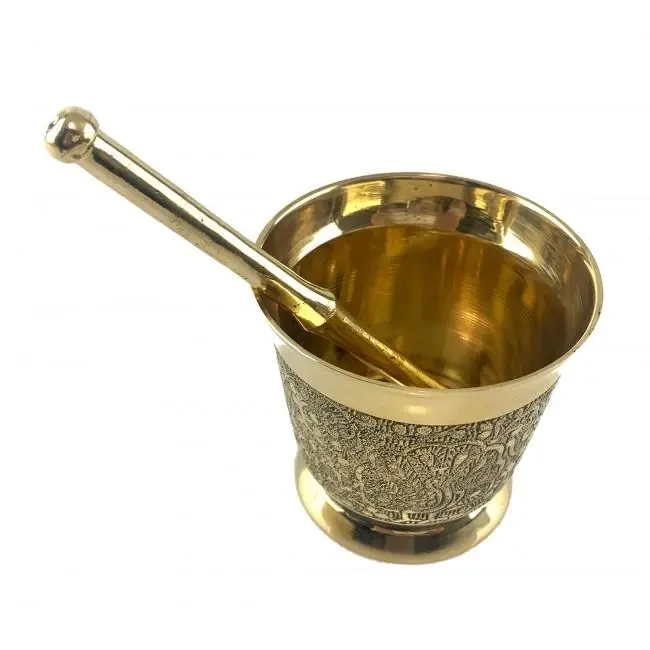 Ступка с пестиком бронзовая d-7,5/h-7,5 см (32526) - фото 5 Ступка с пестиком бронзовая d-7,5/h-7,5 см (32526) - фото 5