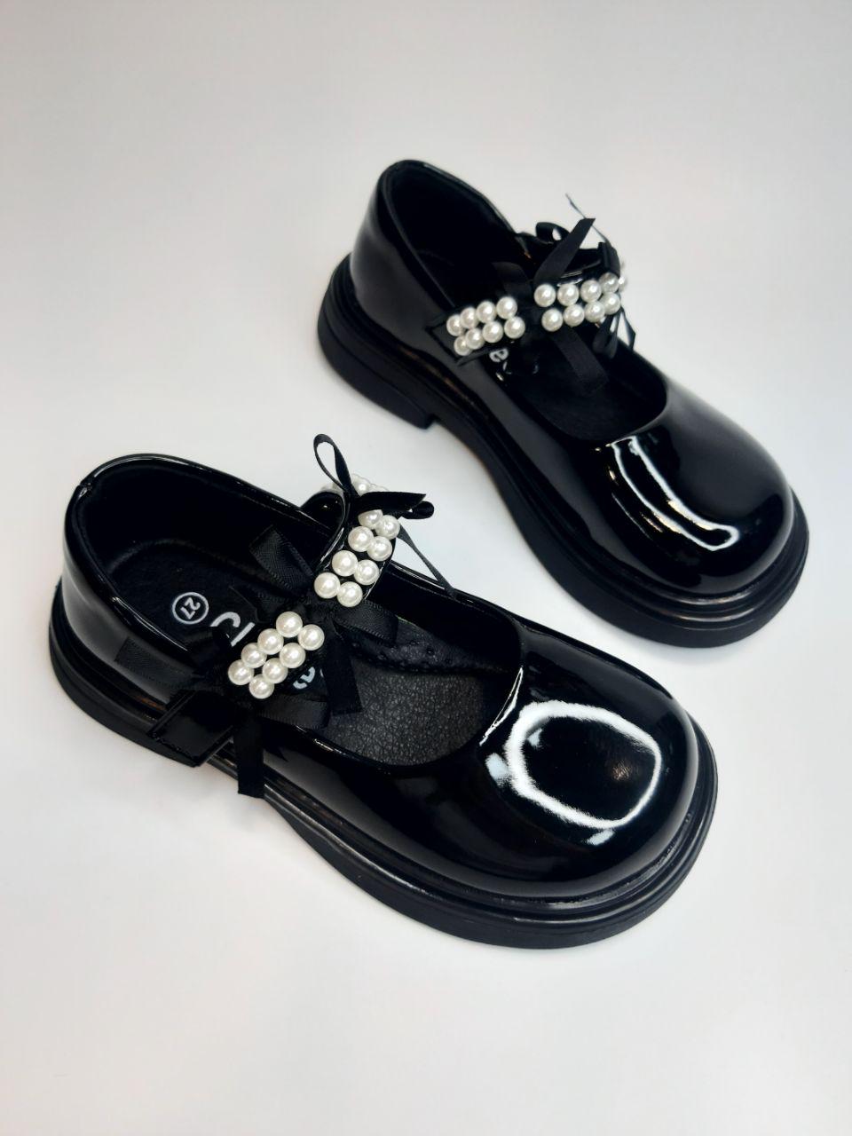 Туфлі дитячі Clibee для дівчинки р. 28 17,5 см Чорний (632 black) - фото 3