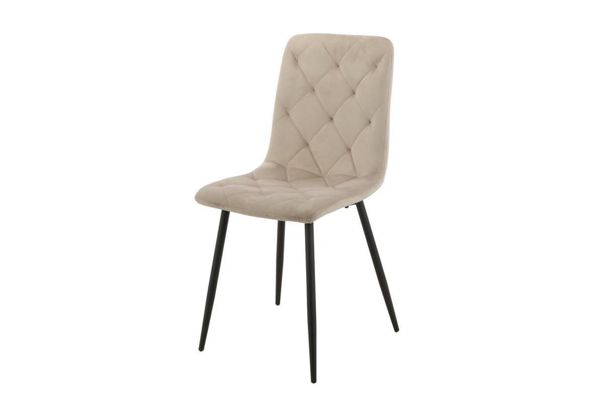 Стул для кухни Vetro Mebel N-41 металл/ткань велюр Черный/Капучино (N-41-cappuccino-velur/black) Стул для кухни Vetro Mebel N-41 металл/ткань велюр Черный/Капучино (N-41-cappuccino-velur/black)