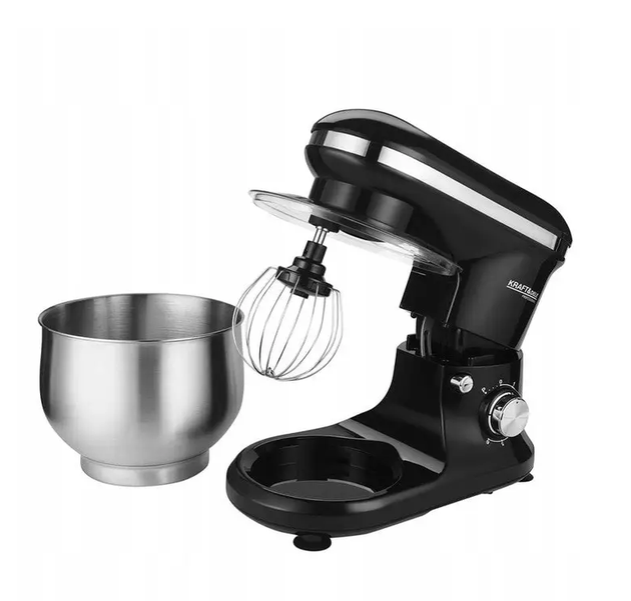 Миксер планетарный Kraft Dele KD4146 2500 Вт 5 л с чашей из нержавеющей стали Черный (KD4146)