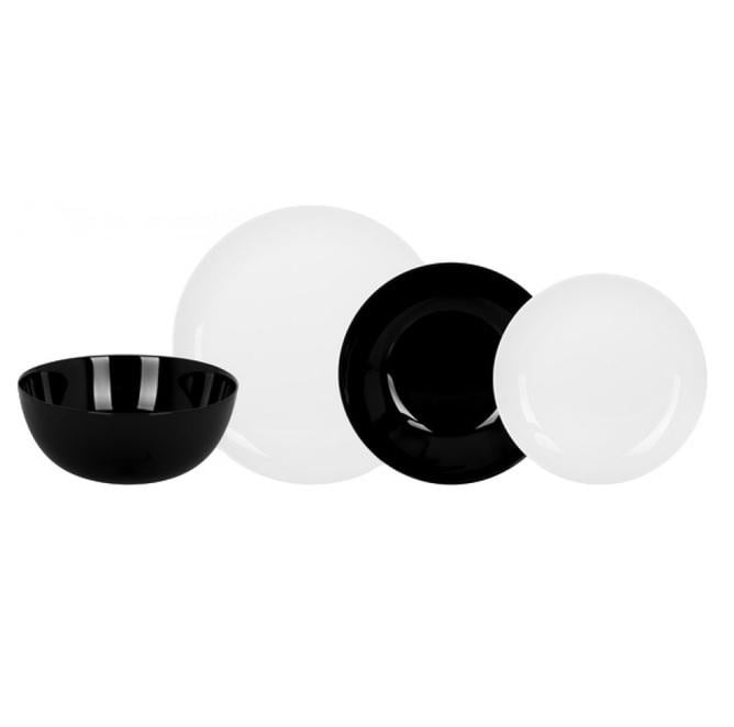 Сервиз столовый Luminarc Diwali 4360P LUM 19 пр. Black/White (1125558572) - фото 4 Сервиз столовый Luminarc Diwali 4360P LUM 19 пр. Black/White (1125558572) - фото 4