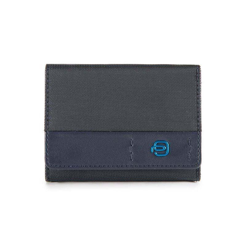 Портмоне Piquadro Pulse с отделением монет Синий (PU4455P16_CHEVBLU)