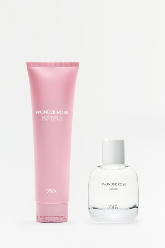 Подаруновий набір жіночий Zara WONDER ROSE INTENSE лосьйон для тіла 150 мл та парфуми 90 мл