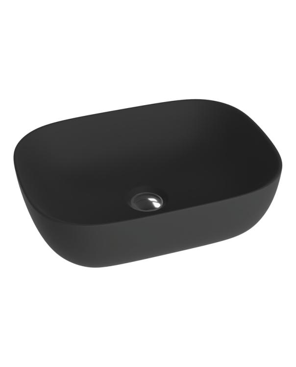 Умывальник накладной Lavita Costa 46x32,5 см Черный (5908211404660)