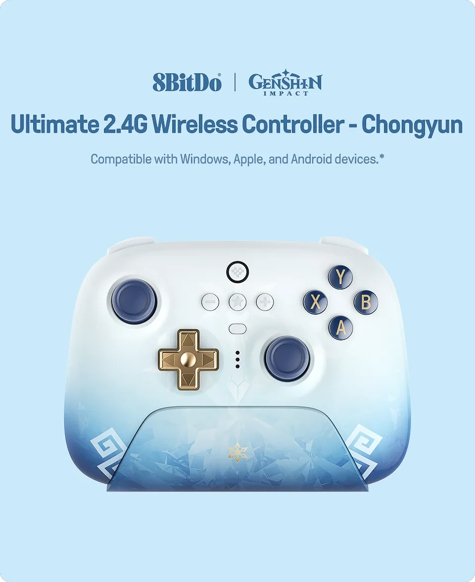 Геймпад беспроводной Ultimate 8BitDo 2.4G для ПК/Android/Steam/Apple/Chongyun (2348794125) - фото 2