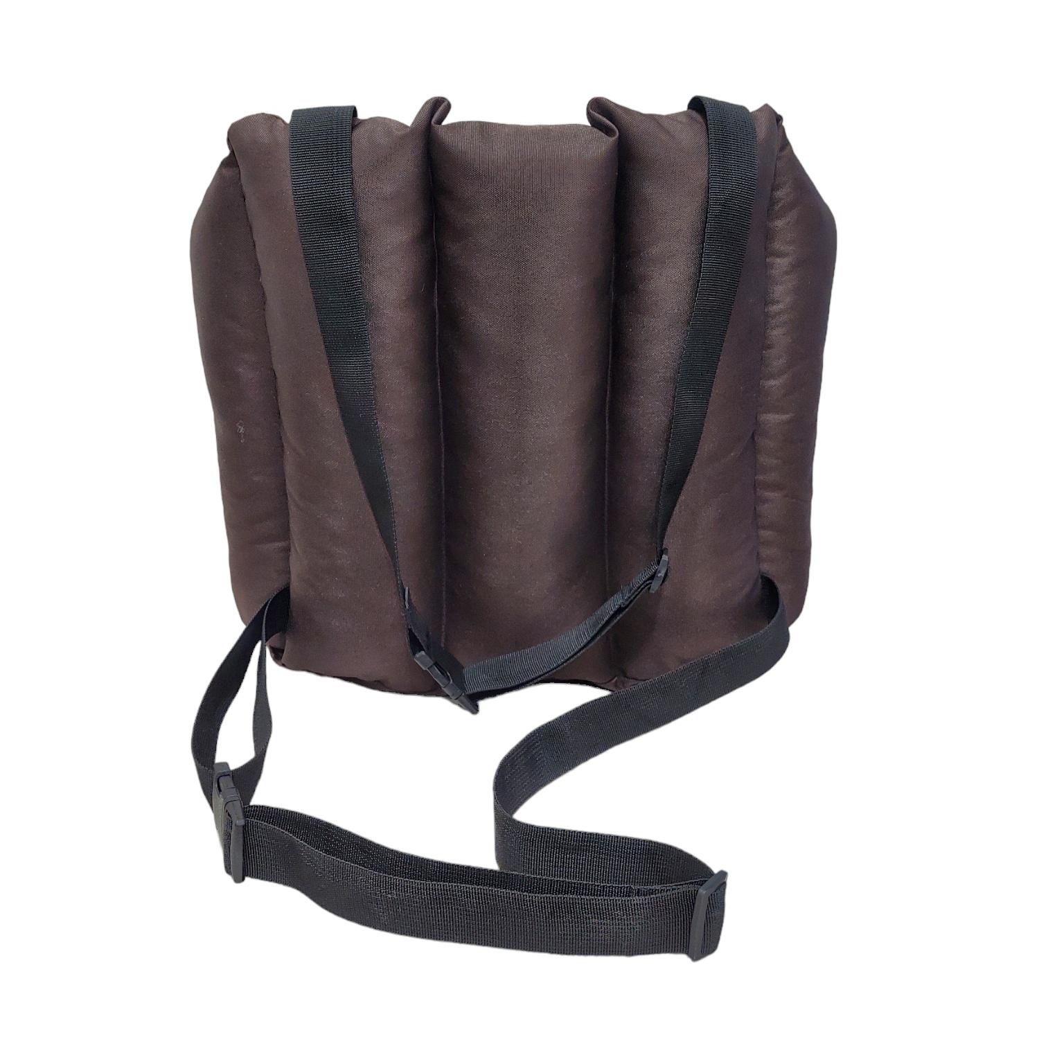 Сумка-переноска для животных Waterproof ткань 50х45 см Темно-коричневый - фото 5