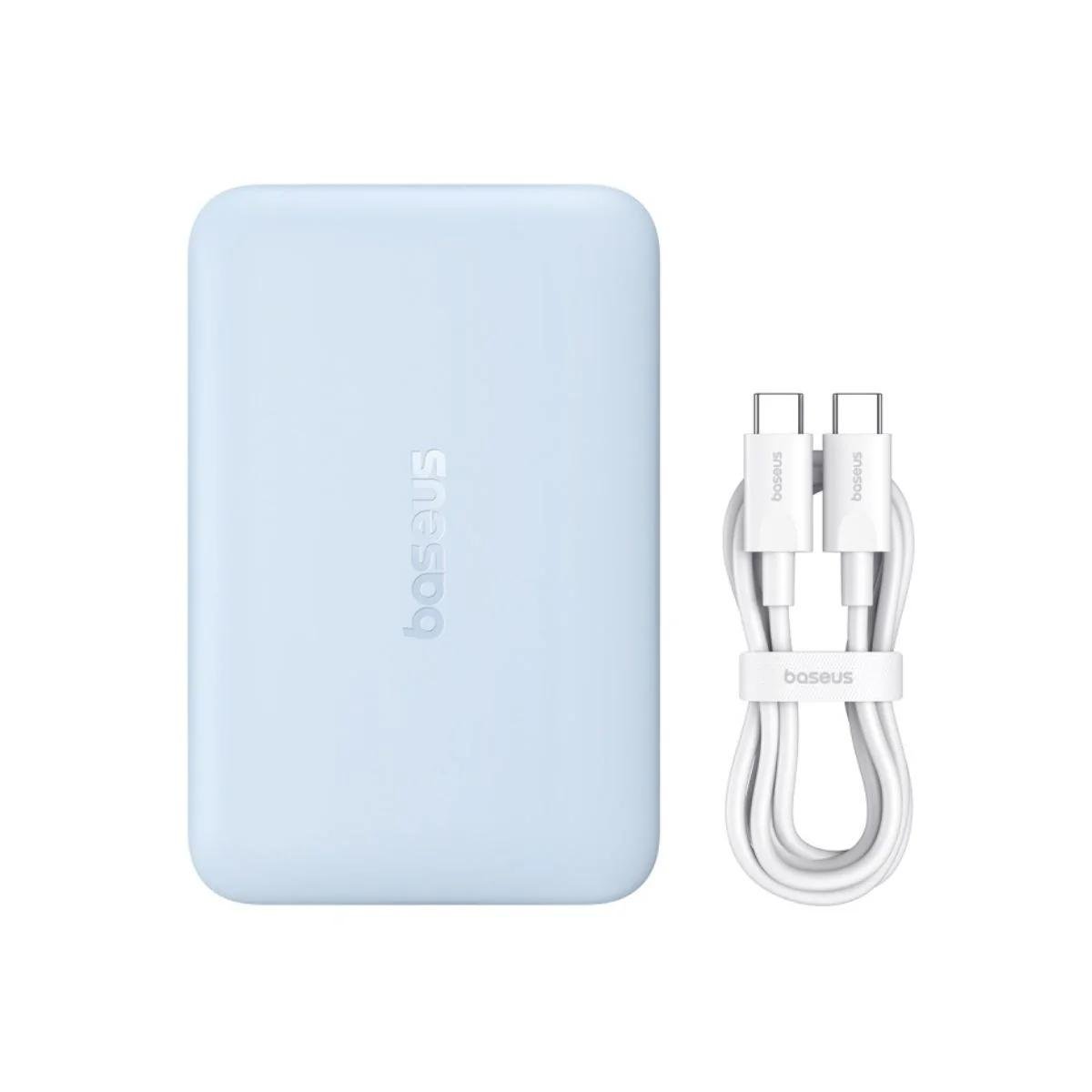 Повербанк BASEUS 10000 mAh 22.5 Вт з Magsafe зарядкою для iPhone Блакитний (29661507) - фото 3 Повербанк BASEUS 10000 mAh 22.5 Вт з Magsafe зарядкою для iPhone Блакитний (29661507) - фото 3