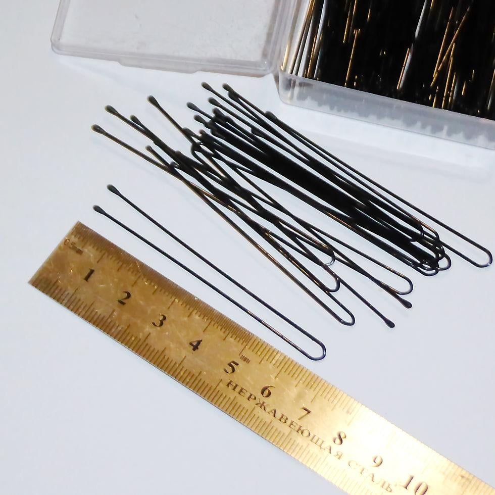 Заколки для волос ДенІС professional 65 мм прямые 100 шт. Черный (1453070708) - фото 4 Заколки для волос ДенІС professional 65 мм прямые 100 шт. Черный (1453070708) - фото 4