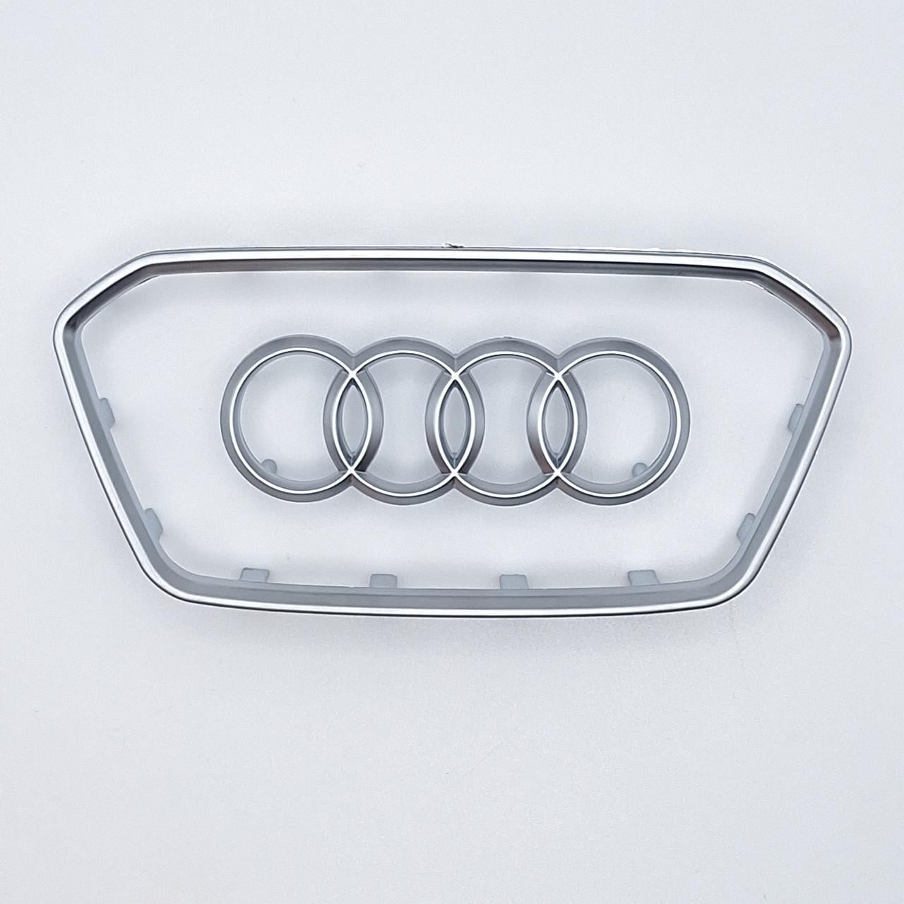 Эмблема руля Audi 100х47 мм Хром матовый (2325779702)