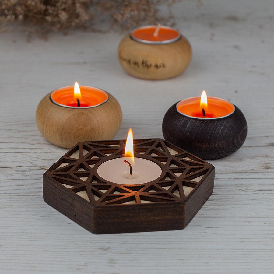 Підсвічник Vanza Fachwerk дерев'яний (1508111536) - фото 3 Підсвічник Vanza Fachwerk дерев'яний (1508111536) - фото 3