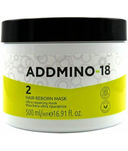 Маска для волос Addmino-18 Hair Reborn Mask Ultra repairing обновляющая и питательная 500 мл (18599)