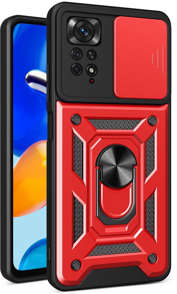 Чехол с защитой камеры 3DGuard Xiaomi Redmi Note 12 Pro 4G Red (33880-2D)