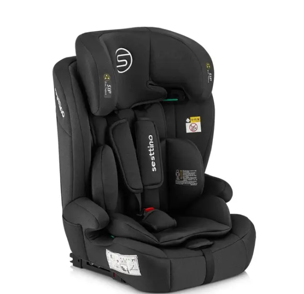 Автокресло детское i-Size Sesttino Rocker Black ISOFIX Top Tether 76-150 см 9-36 кг Черный (5044)