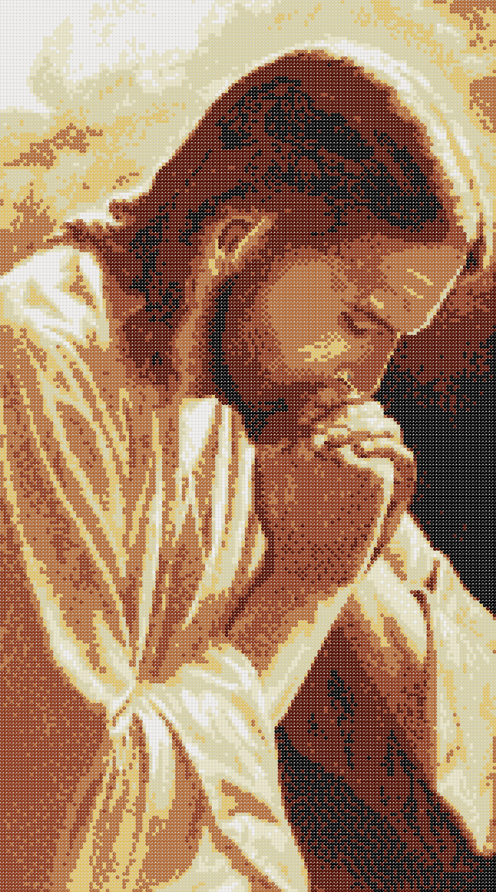 Схема для вышивки бисером Иисус Молитва (1233369419)
