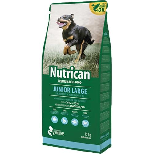 Сухой корм премиум класса Nutrican Junior Large для щенков крупных пород 15 кг (nc506996)