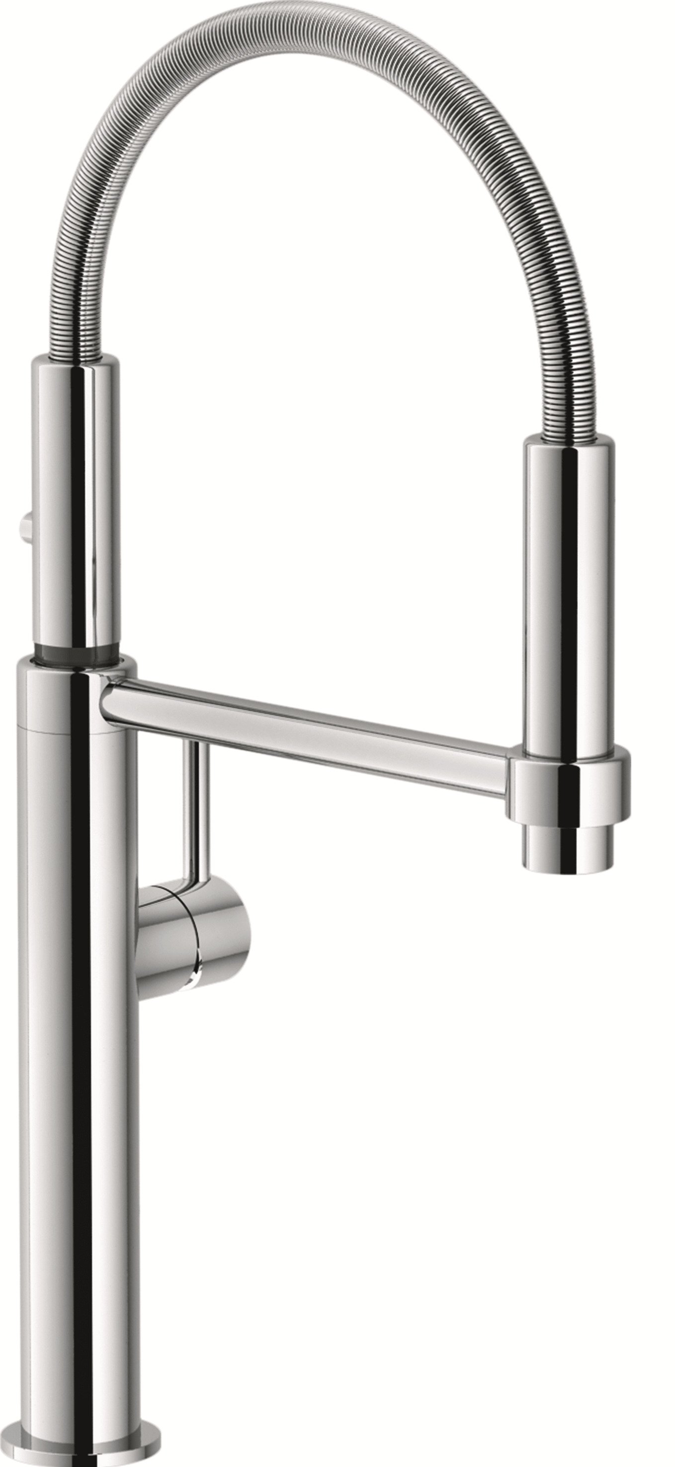 Кухонный смеситель Franke Pescara Semi-Pro 360° с гибким изливом и функцией душа Хром (115.0393.976)