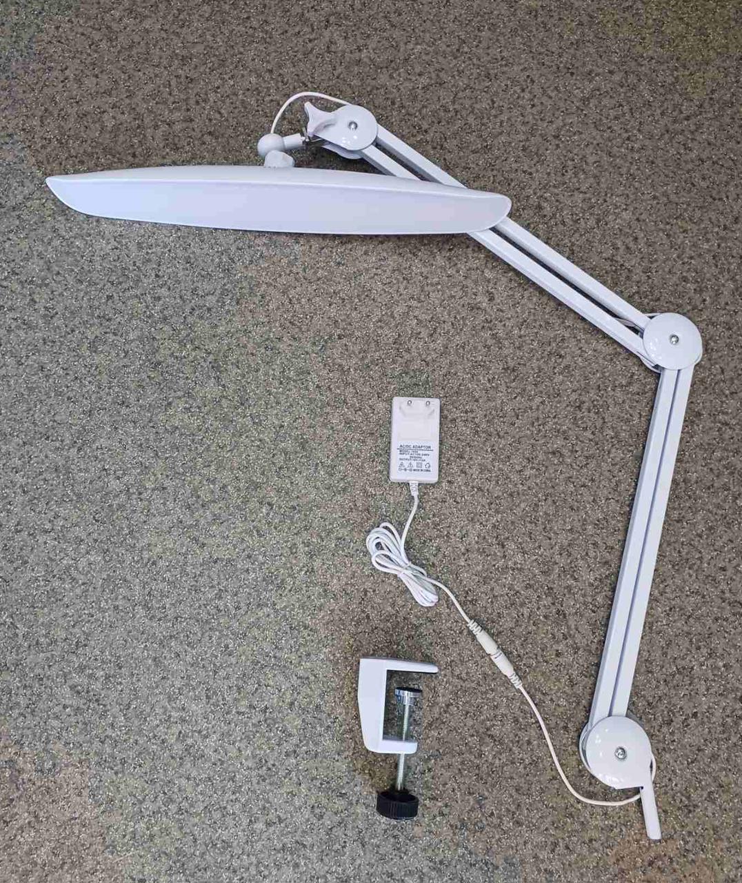 Лампа бестеневая на струбцене 18 Вт Белый (ALMD-4) - фото 2