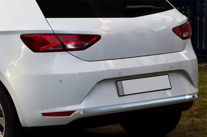 Кромка бампера Omsa Line для Seat Leon 2013-2020 гг. нержавеющая сталь Хром - фото 2