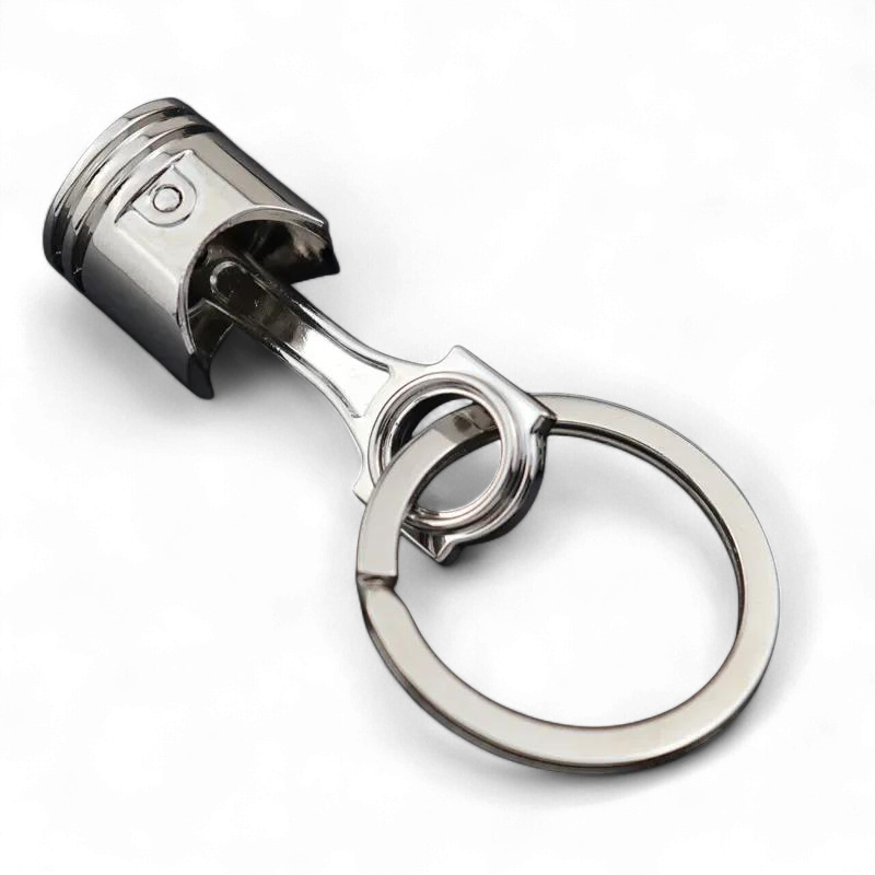 Брелок для ключей Поршень двигателя автомобиля металлический Серебристый (99_12_0_1С)