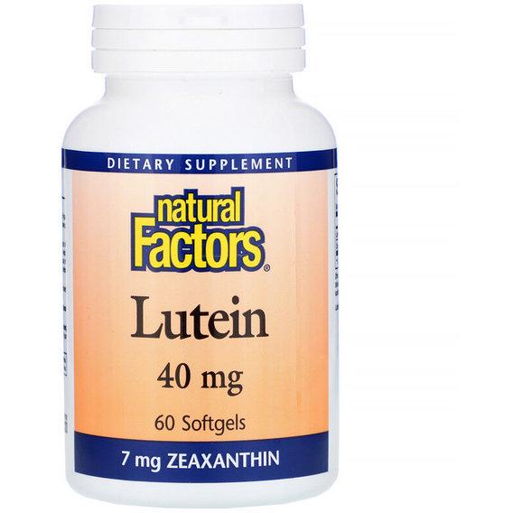 Лютеин Natural Factors Lutein NFS01035 40 мг 60 мягких капс. (000002274)