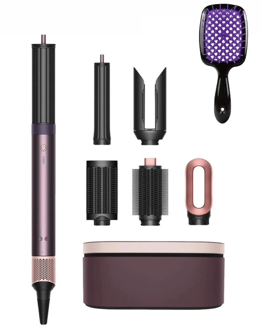 Стайлер для волос HS09 Airwrap Coanda 2x с расческой Multi-styler&Dryer Jasper 6в1 с кейсом 1700 Вт Plum (3041244513)