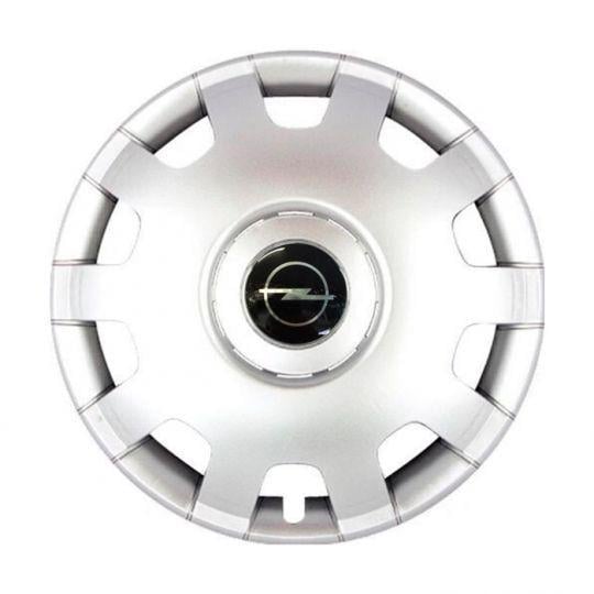 Ковпаки автомобільні SKS 212 R14 з логотипом Opel 4 шт. Сріблястий