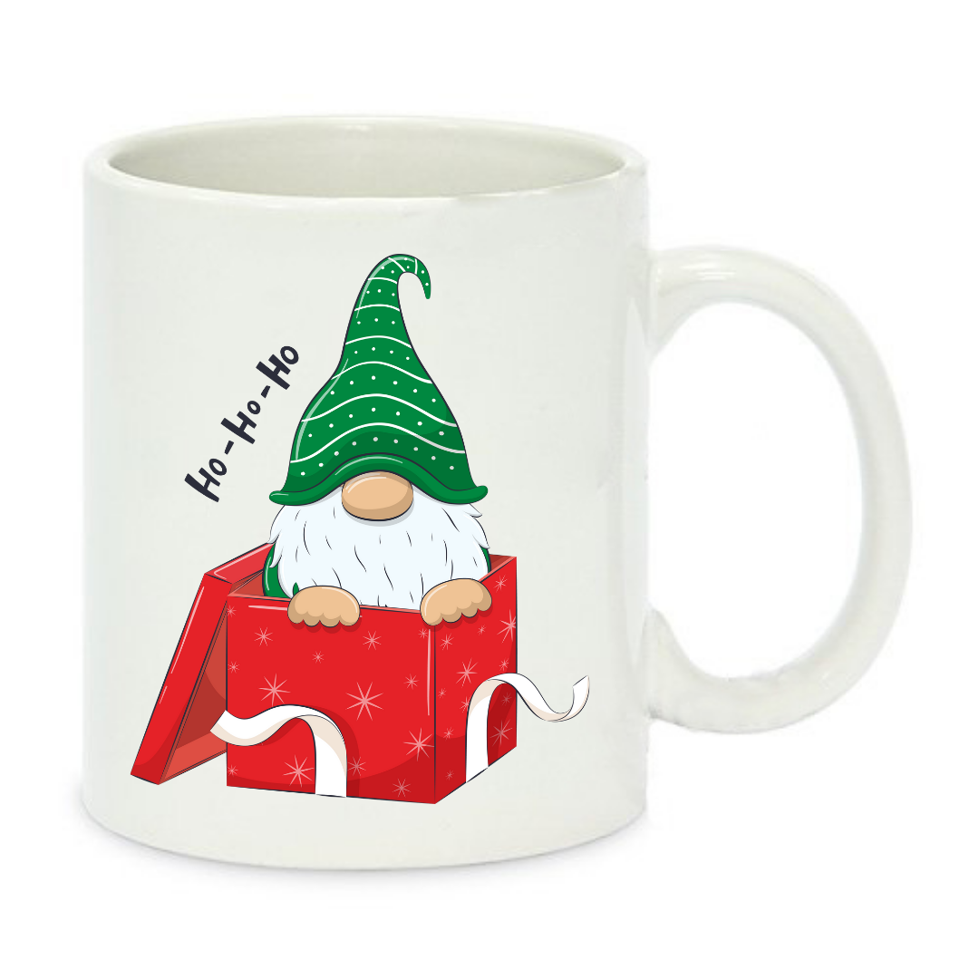 Чашка с принтом Гном 330 мл Белый (001226)