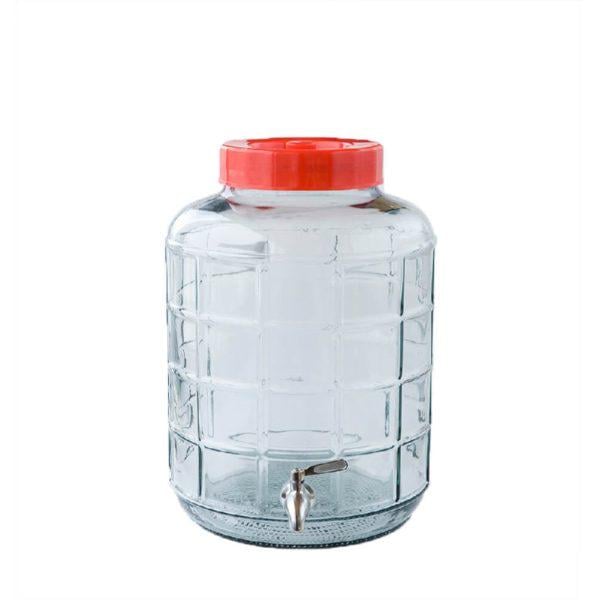 Бутыль стеклянная с нержавеющим краном 17,5 л (GL175H)
