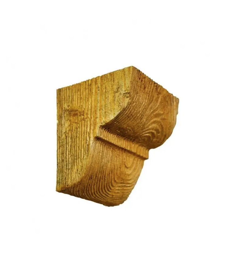 Консоль балки полиуретановая DECOWOOD Рустик EQ 016 classic 12х12 Светлый (2355877090)