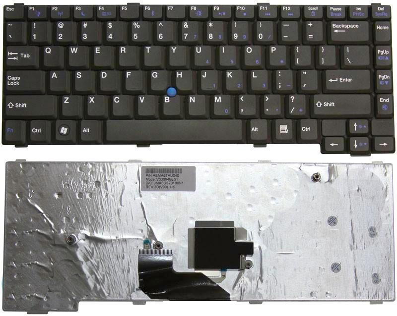 Клавиатура для ноутбука Gateway NX570 Black