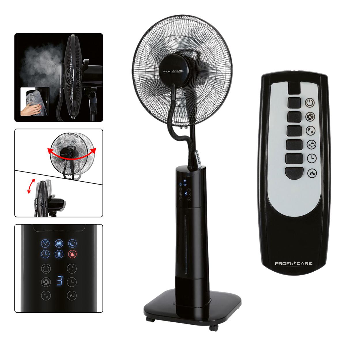 Вентилятор Profi Care PC-VL 3089 LB Wifi 70 Вт із зволожувачем Чорний (PC-VL 3089) - фото 2 Вентилятор Profi Care PC-VL 3089 LB Wifi 70 Вт із зволожувачем Чорний (PC-VL 3089) - фото 2