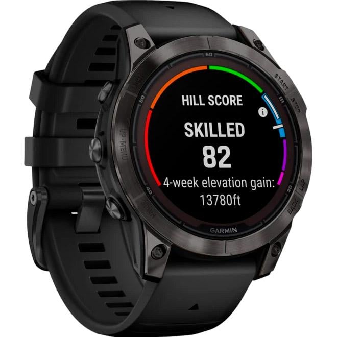 Смарт-часы Garmin Fenix 7 Pro Sapphire Solar Edition 47mm Carbon Gray DLC Titanium with Black Band (010-02777-10) - фото 6