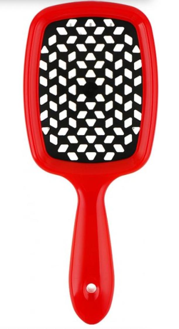 Гребінець для волосся Janeke Superbrush Червоний/Чорний (10946843)
