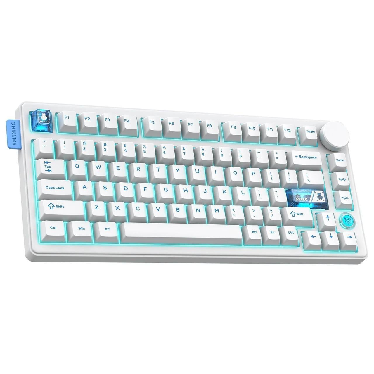 Клавиатура механическая беспроводная Onikuma MT-706 Pro RGB Bluetooth/2.4GHz/Type-C Белый (7743777)