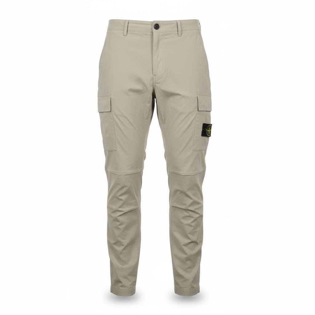 Брюки-джогеры в стиле карго Stone Island L Песочный (SI17001.2L)