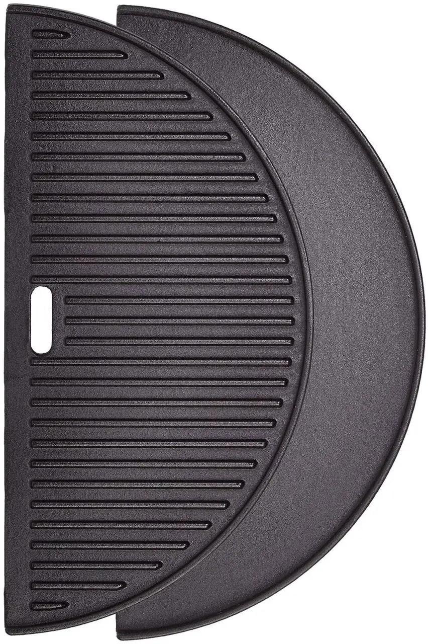 Поверхня чавунна двостороння напівкругла для Kamado Joe Big Joe (BJ-HCIGRIDDLE) - фото 2