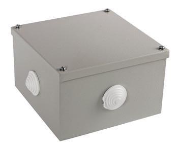 Розподільна коробка E.NEXT e.db.stand.kr20.200.200.90.ip54 200х200х90 мм зовнішня 4 герметичні вводи IP54 сталь (s062006) - фото 2