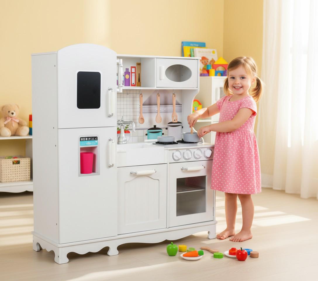 Дитяча кухня Маленький Шеф із плитою та LED-підсвіткою з аксесуарами (2800313535) - фото 12 Дитяча кухня Маленький Шеф із плитою та LED-підсвіткою з аксесуарами (2800313535) - фото 12