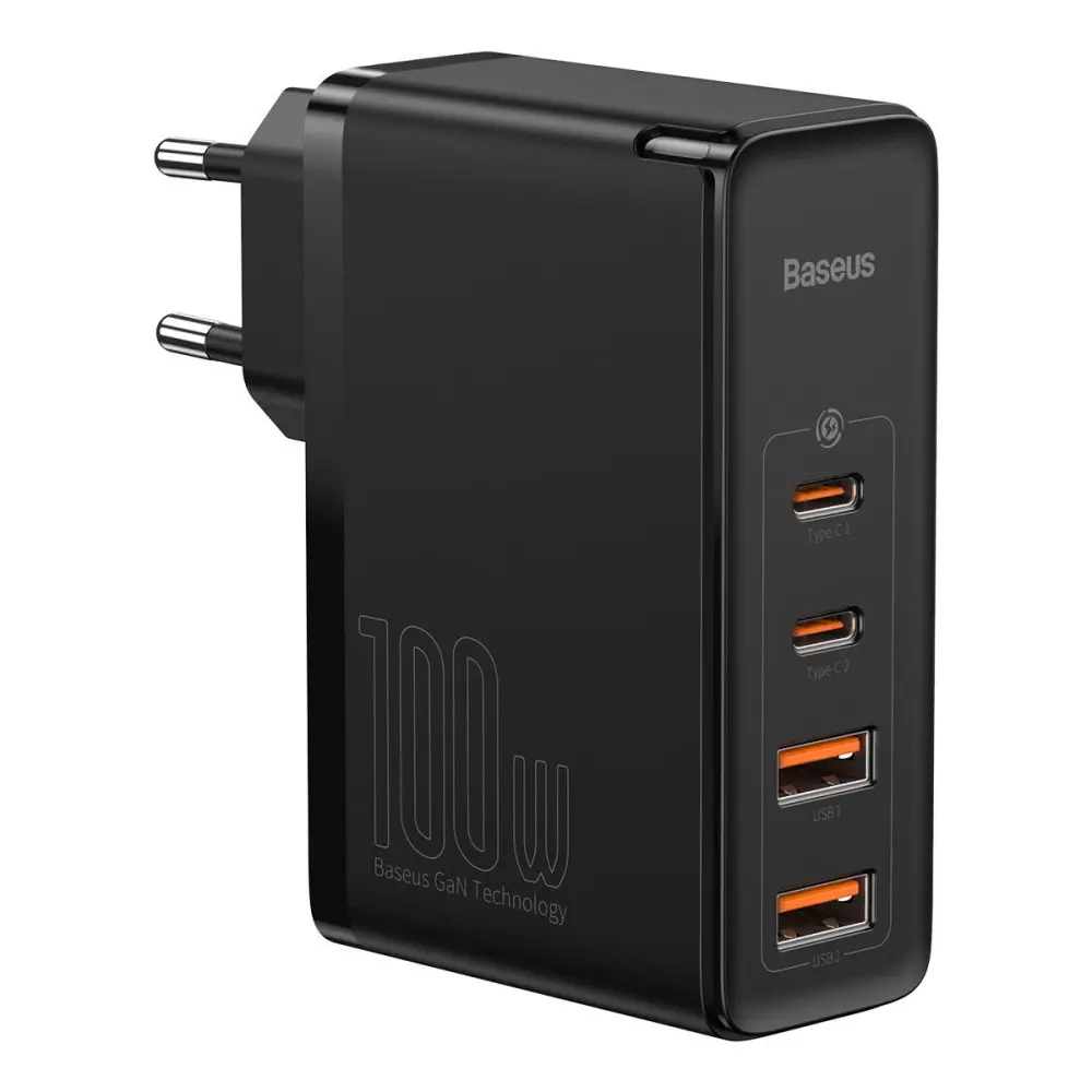 Зарядний пристрій BASEUS GaN2 Pro Quick Charger 2C+2U на 100W Black (CCGAN2P-L01)